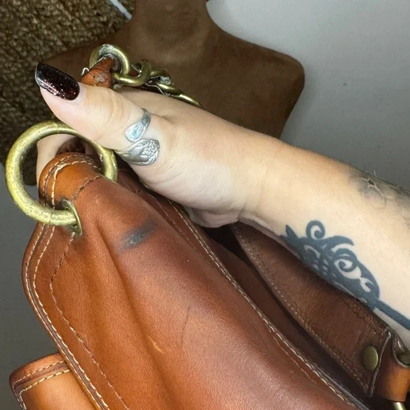 SOLD — Coach 65th Anniversary Legacy Leigh Satchel in Whiskey 11128 - Picture 5 of 9